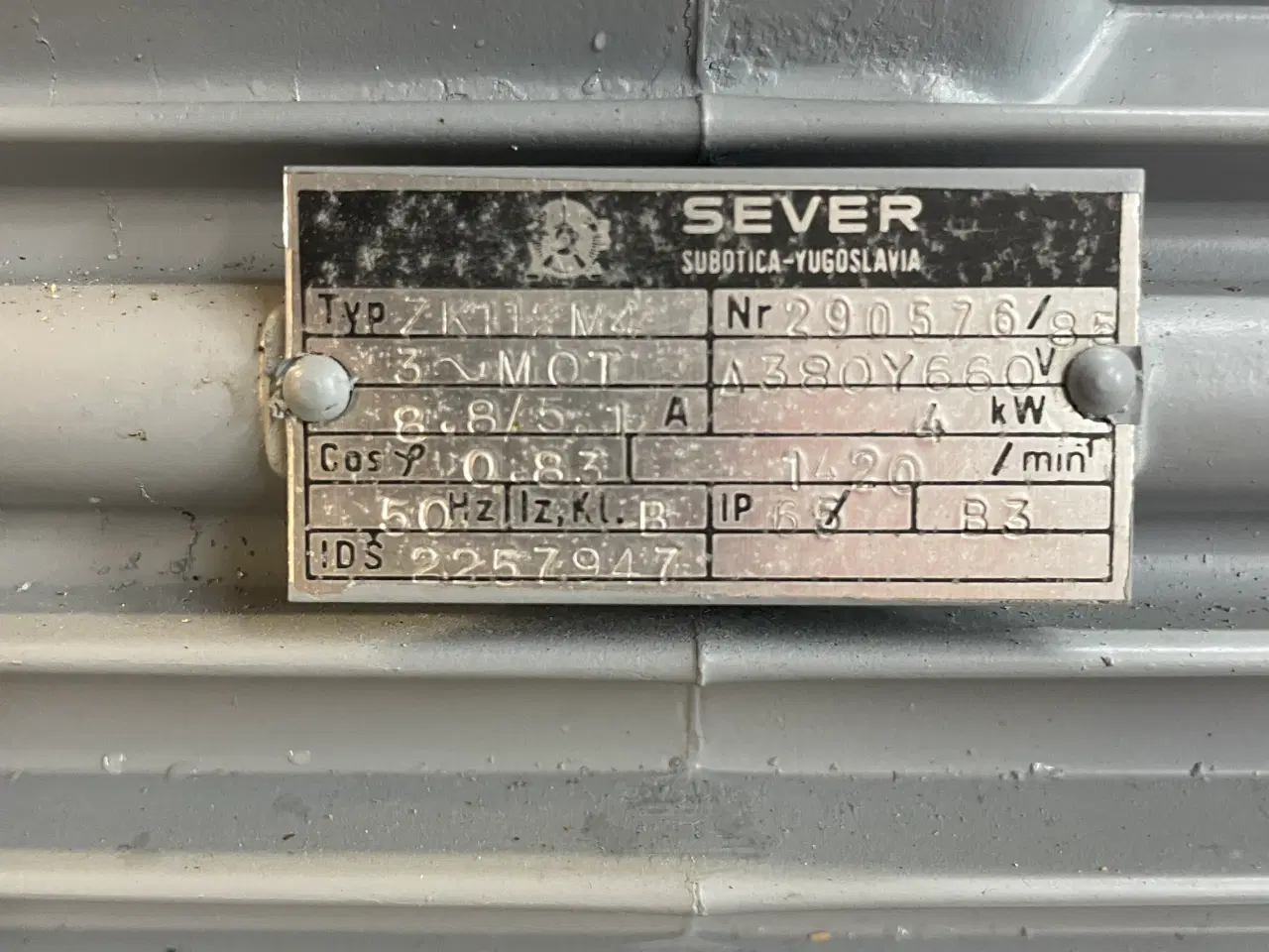 Billede 2 - Elmotor SEVER
