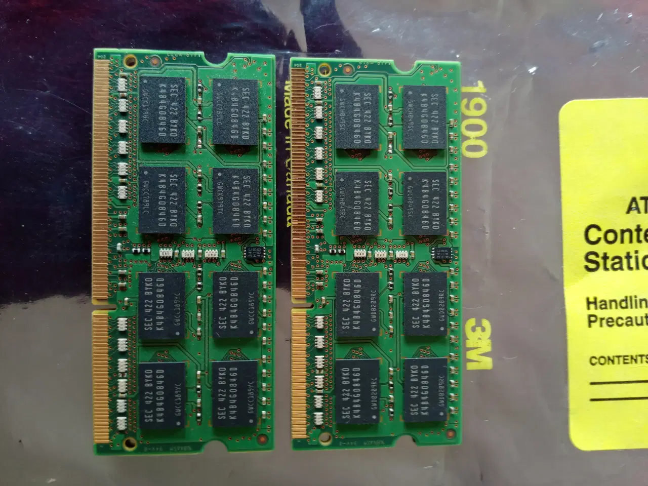 Billede 2 - 2 stk Ram: 8GB DDR3 1600mhz/12800s sodimm