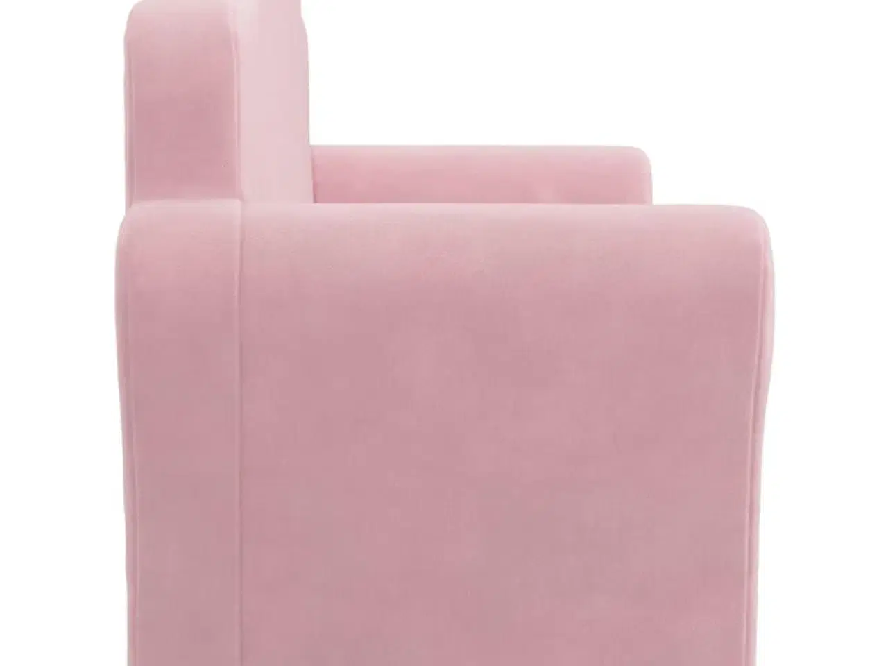 Billede 5 - 2-personers sovesofa til børn blødt plys lyserød