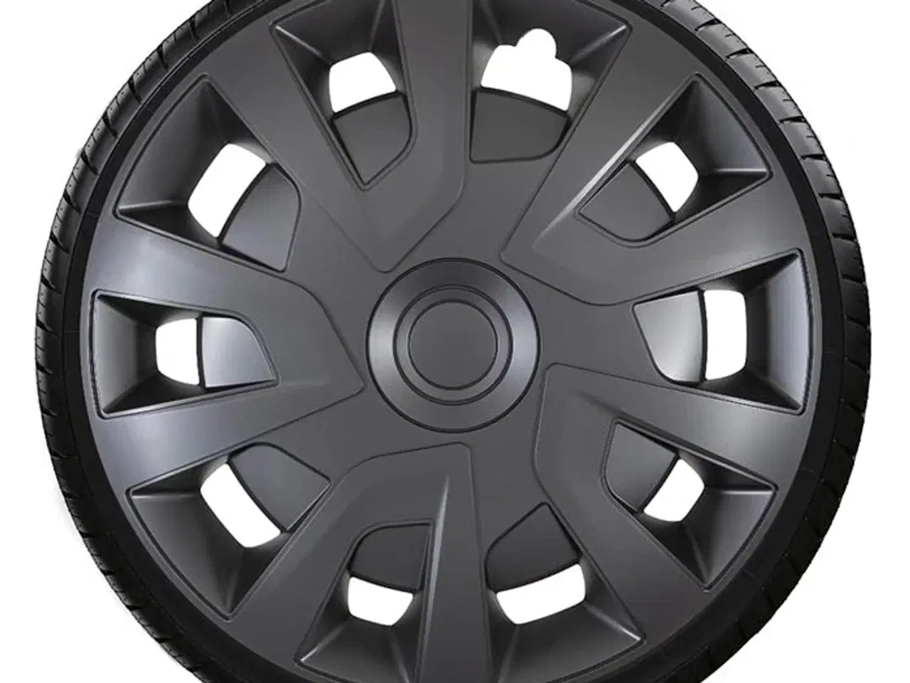 Billede 1 - 15" Argo Revo Van Black Hjulkapselsæt - coverline