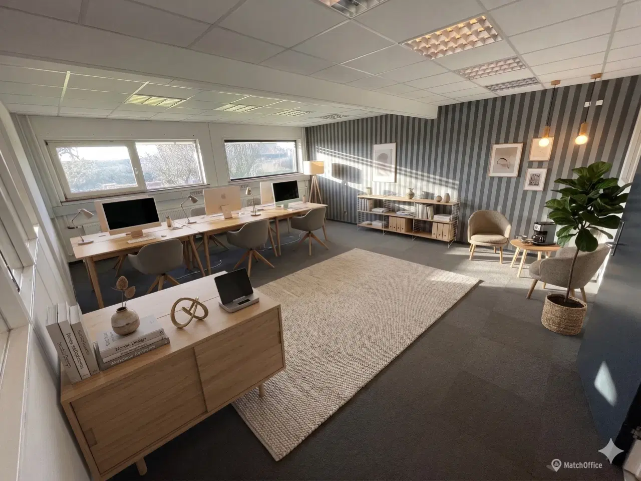 Billede 1 - 42 m2 kontorlokale med dejligt lysindfald
