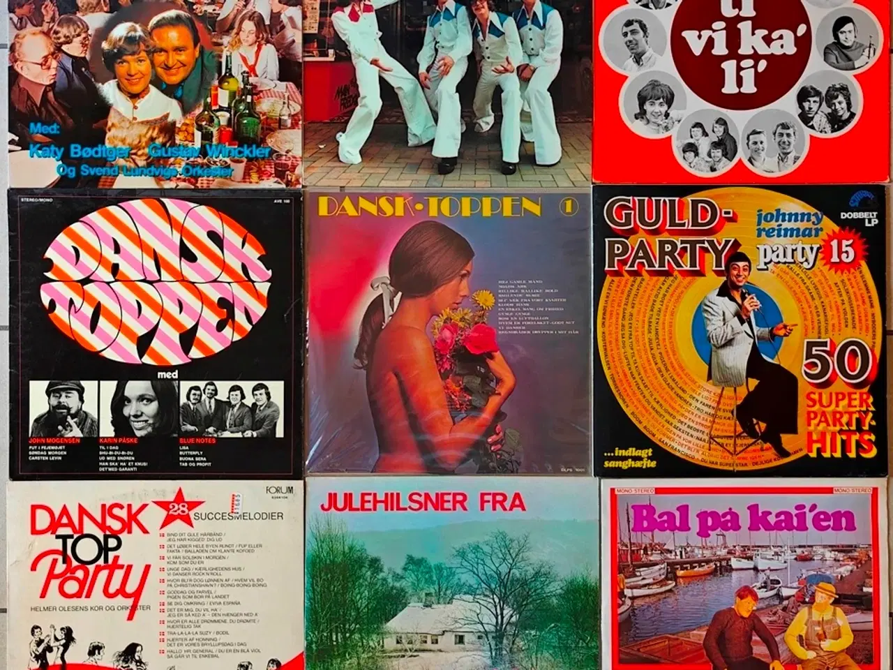 Billede 1 - LP, Dansktoppen x9