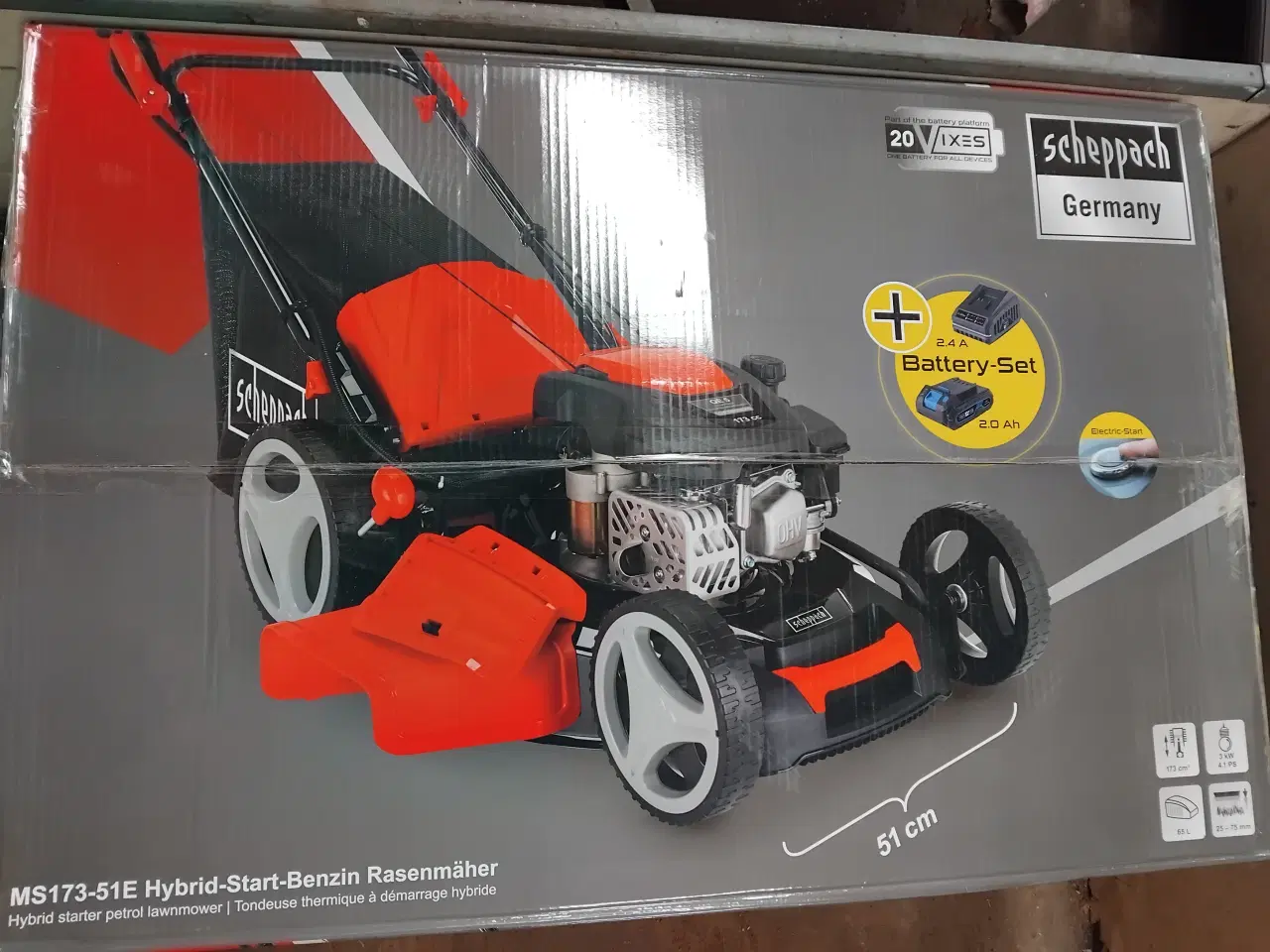 Billede 1 - Scheppach Selvkørende plæneklipper