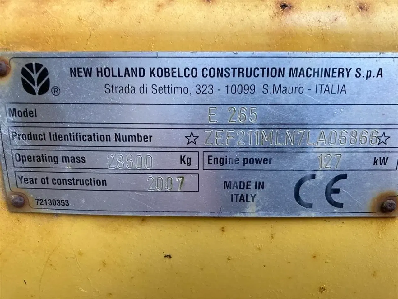 Billede 24 - New Holland E 265 LC Kipbart planerblad og graveskovl