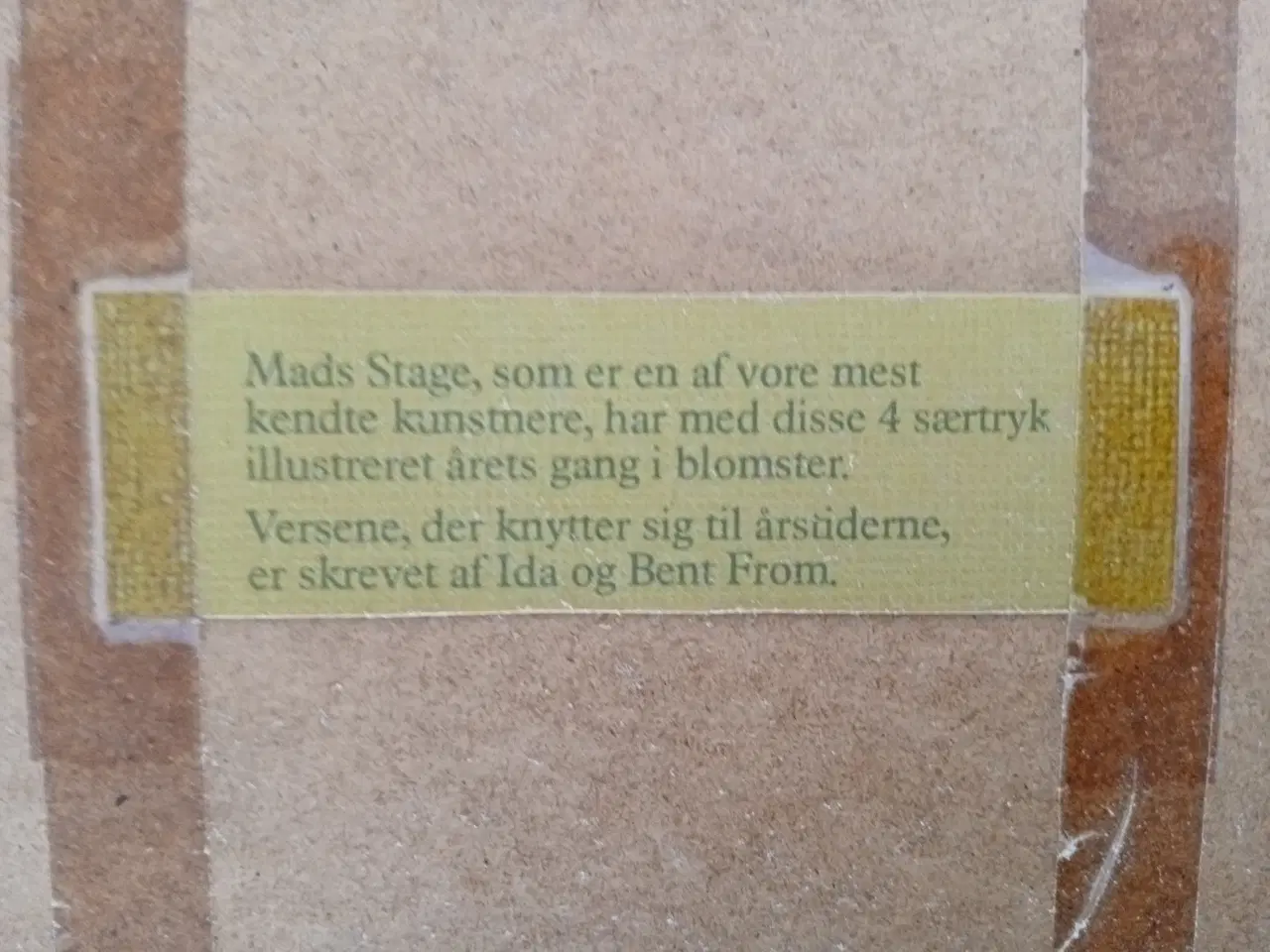 Billede 4 - Mads Stage Årets gang i blomster Litografier 