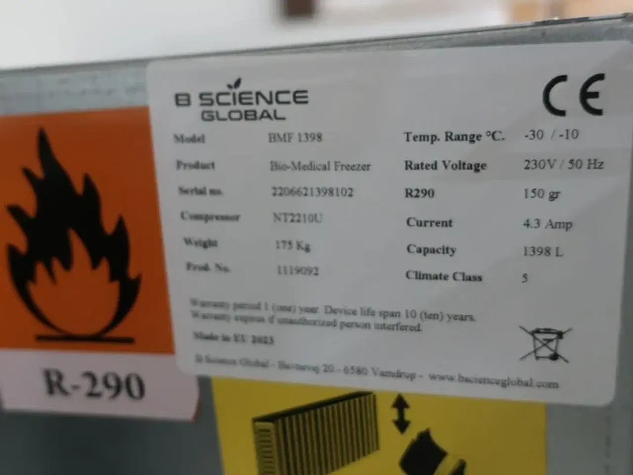 Billede 8 - Fryseskab B SCIENCE LABFREEZ 628