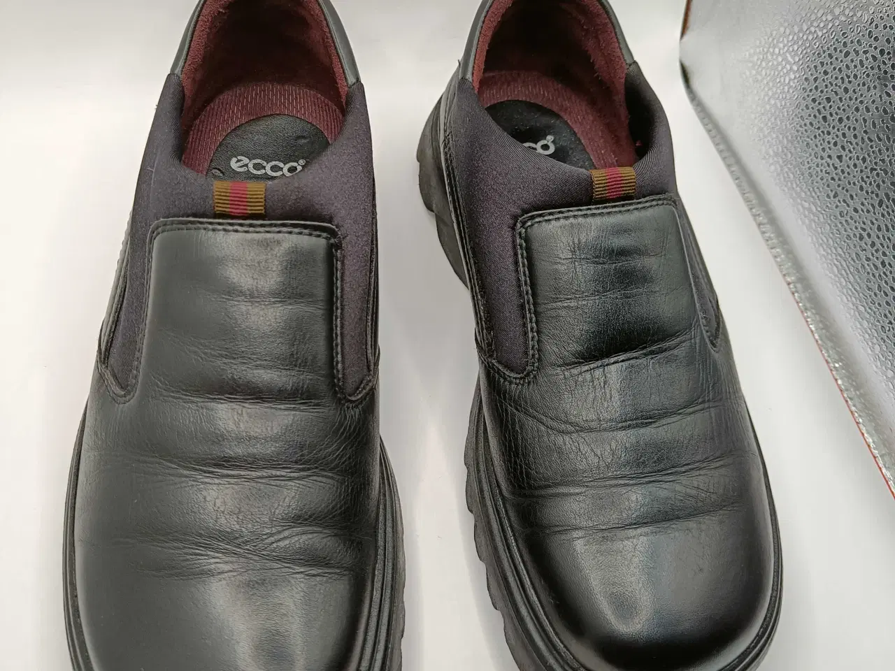 Billede 4 - Ecco sort læder sko 40.5str