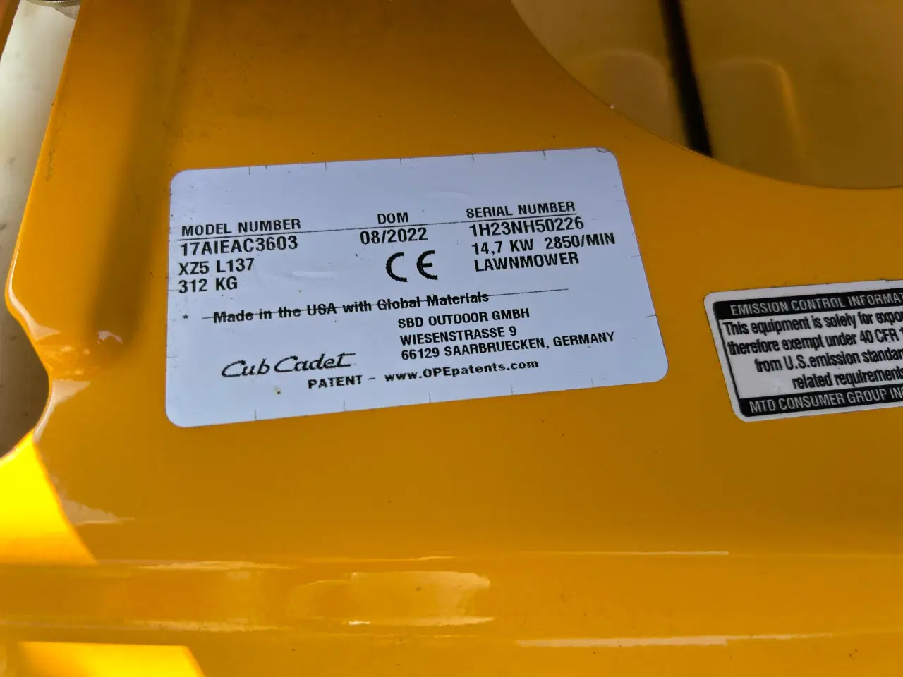 Billede 7 - Cub Cadet XZ5 Ultima - 137 cm/54” 