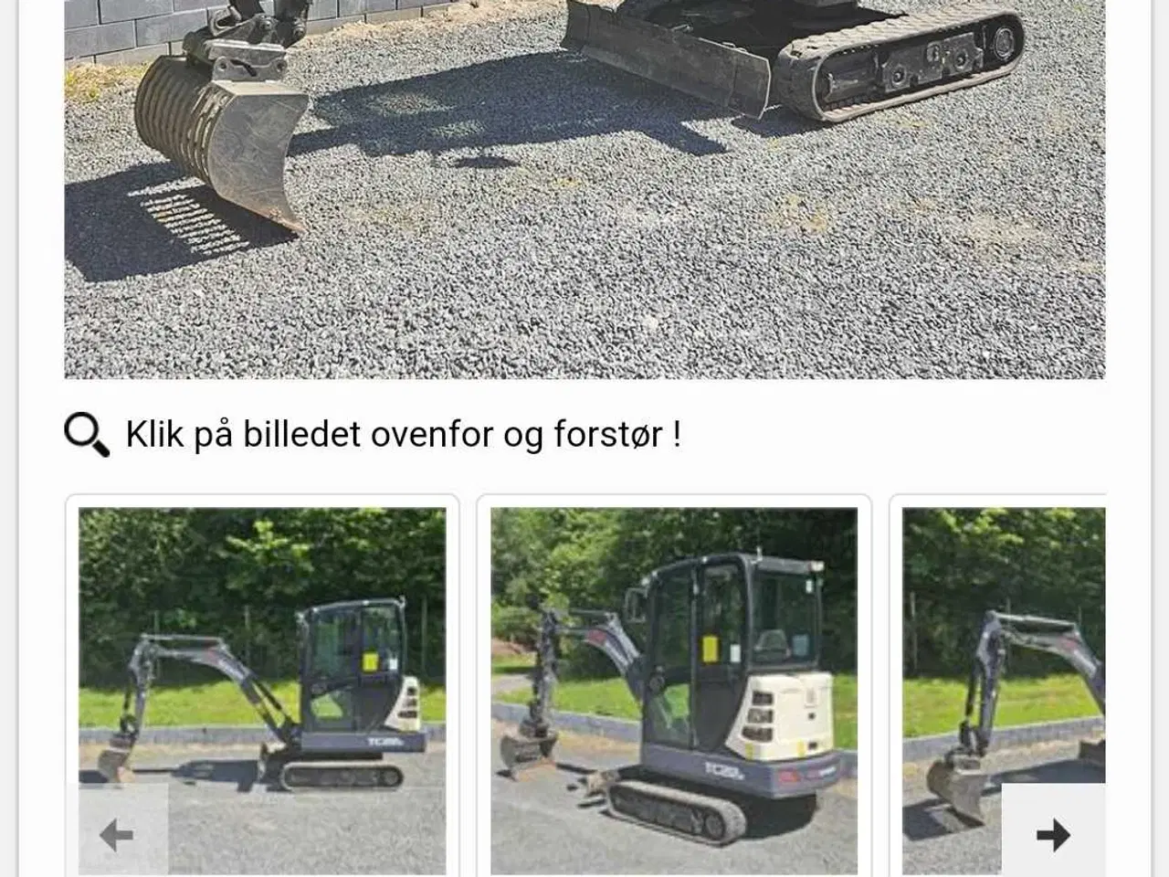 Billede 3 - Minigraver Terex tc22.2 har altid været opbevaret 