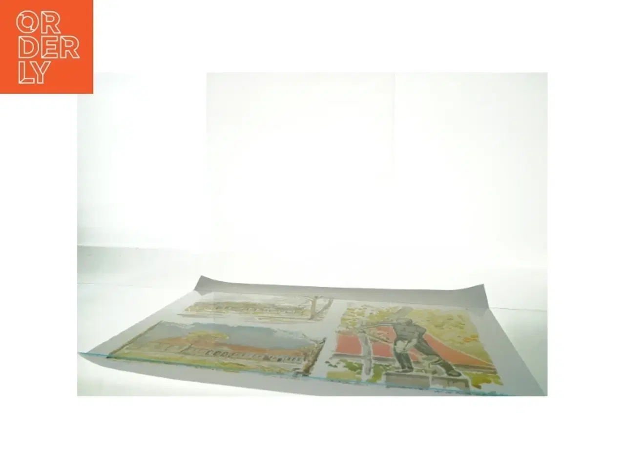 Billede 2 - Vandfarveplakat med tre motiver (str. 62x45 cm) ( 2 )