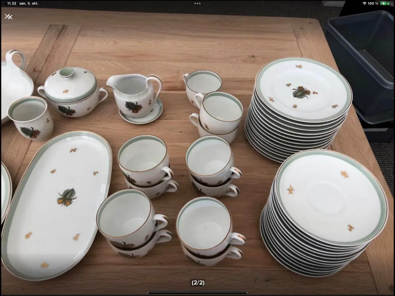 Billede 2 - Bing og Grøndahl kaffestel - Hasselnød