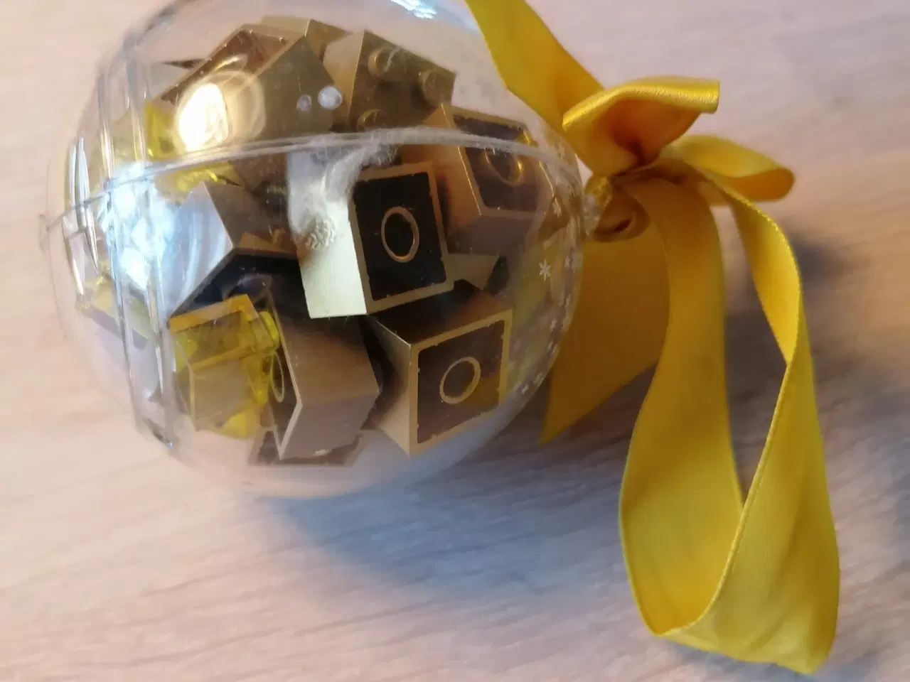Billede 3 - Lego Julekugle med Guldklodser