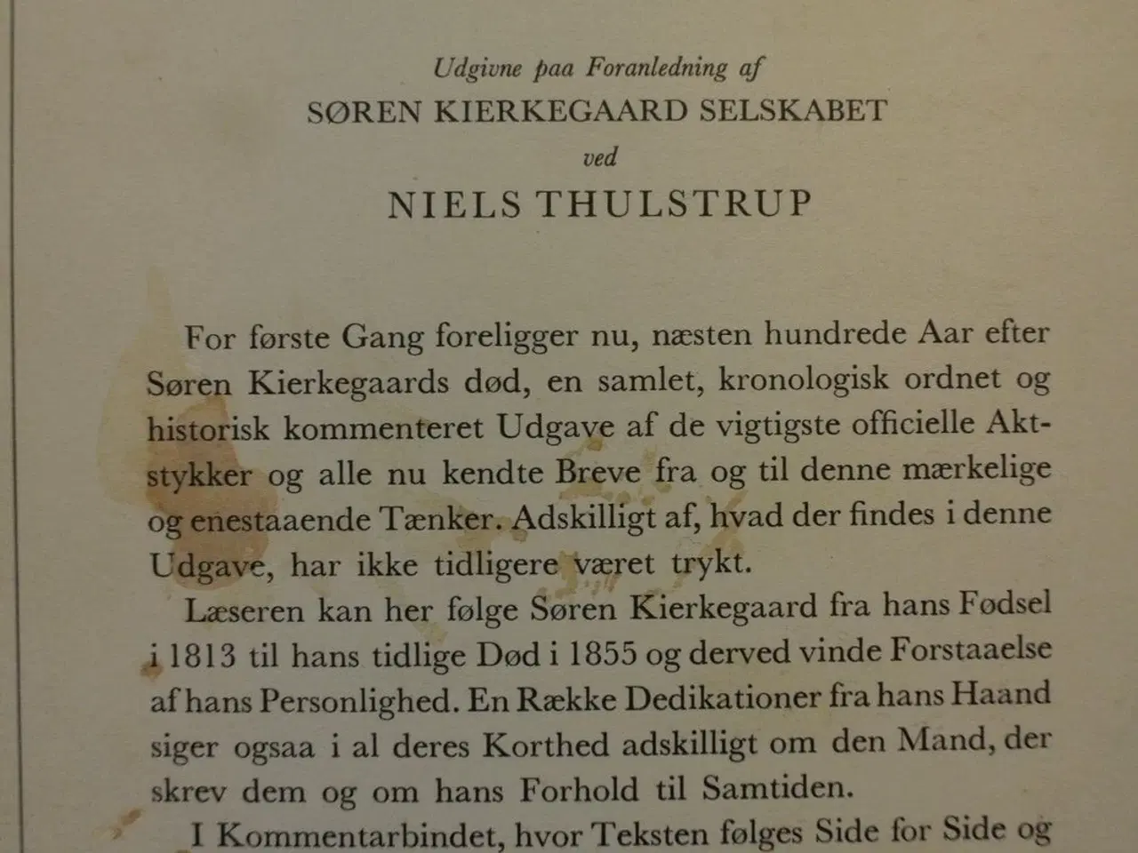 Billede 4 - breve og aktstykker vedrørende søren kierkegaard 1