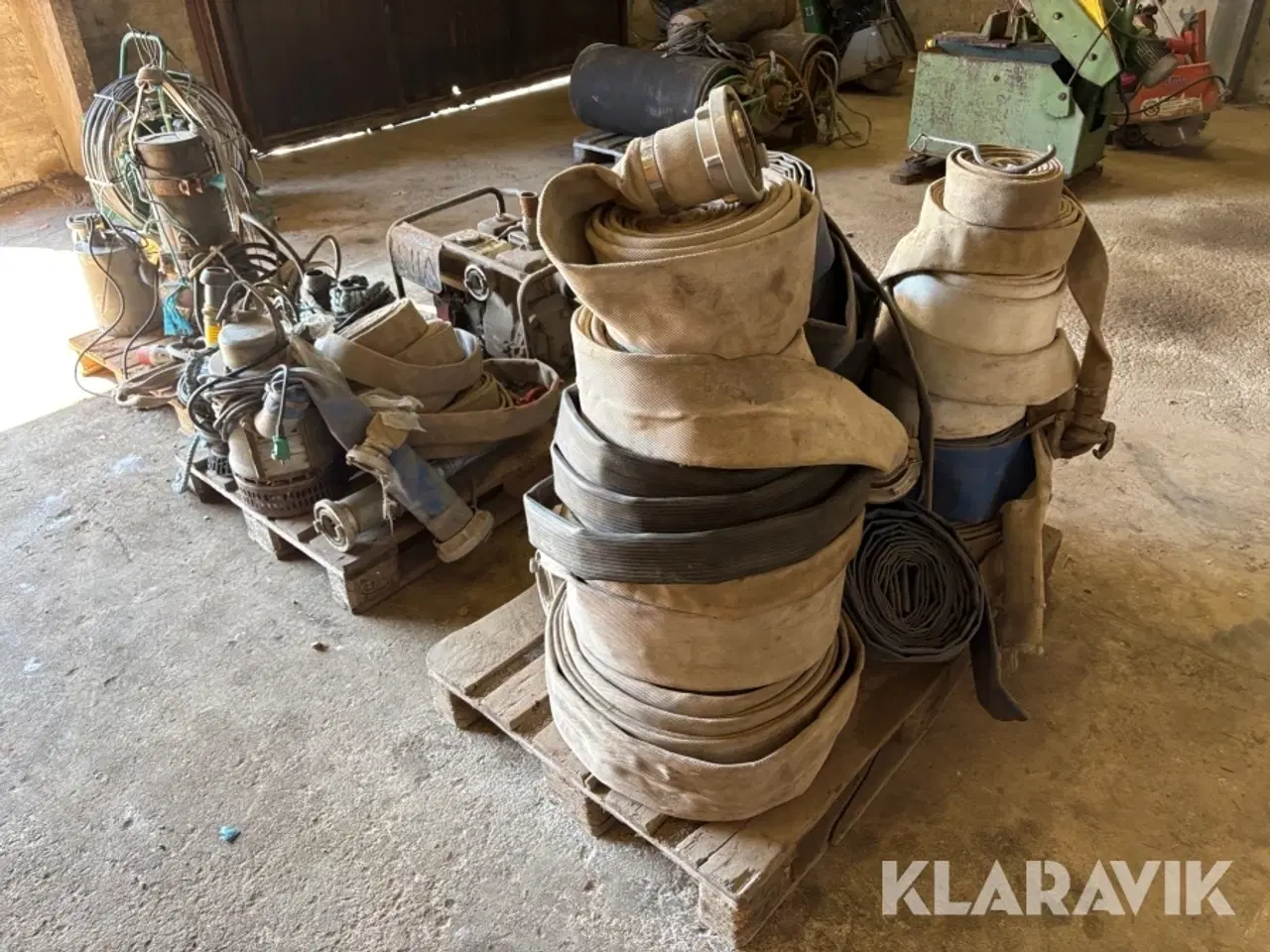 Billede 4 - Lot. Pumper Robot Pompen SPT Grundfos Honda 7 styk med brandslanger