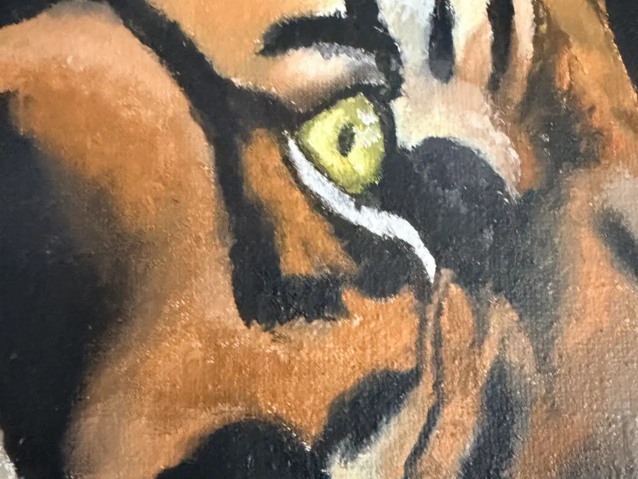 Billede 3 - Tiger - Oliemaleri (70x50 cm)