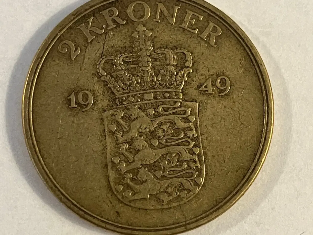 Billede 1 - 2 Kroner Danmark 1949