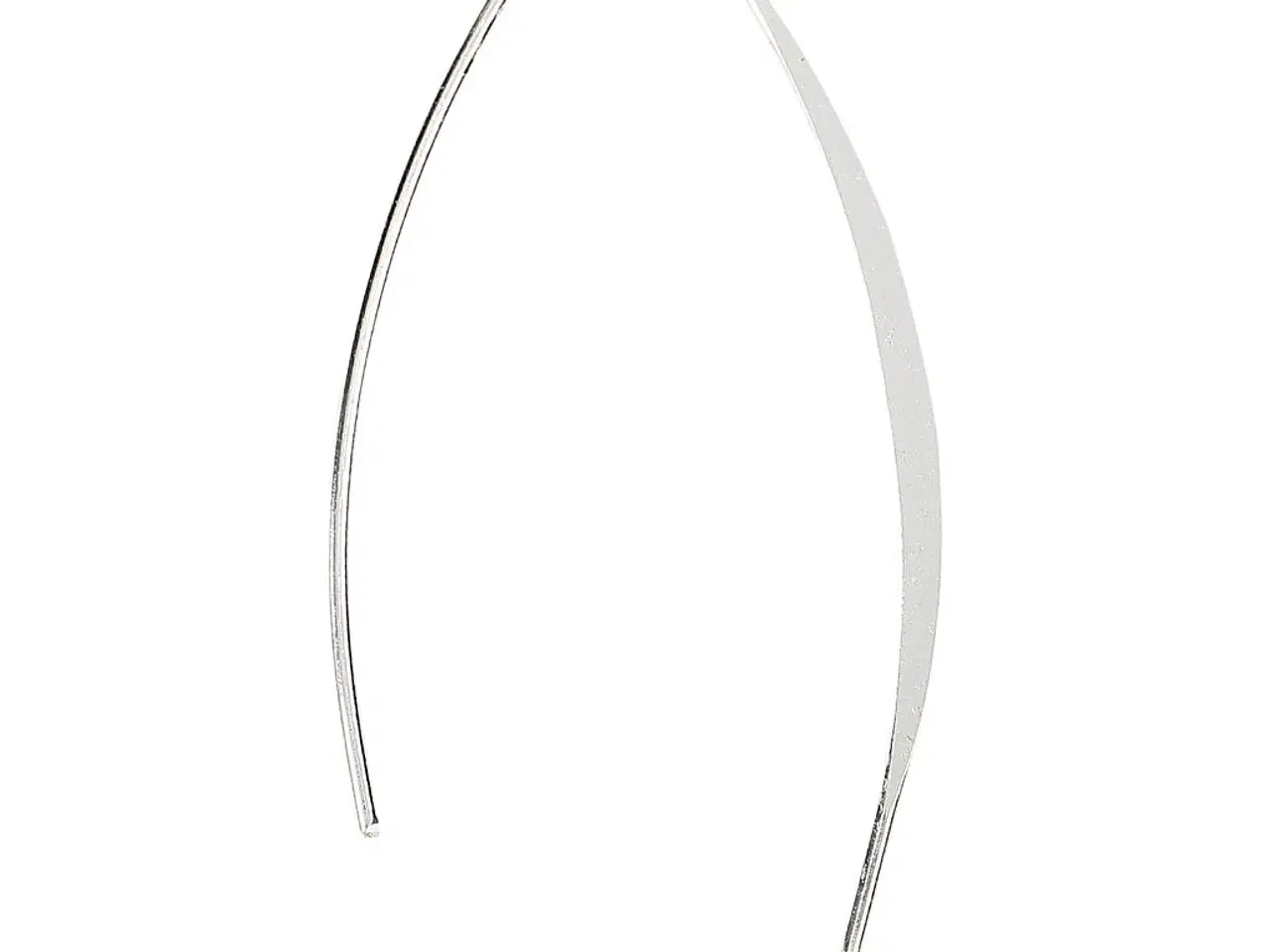 Billede 1 - Ørebøjle, H: 42 mm, hulstr. 2 mm, forsølvet, 30stk./ 1 pk.