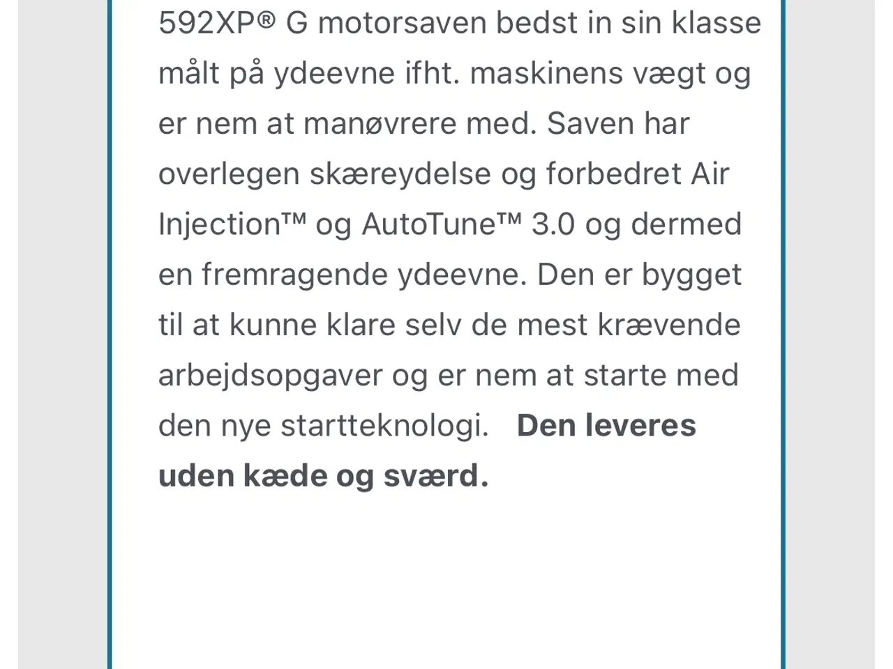 Billede 7 - Husqvarna Motorsav XPG 572 Kraftig sav i god stand