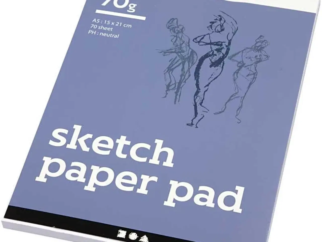 Billede 1 - A5 Skitseblok med 70 ark - Kvalitetspapir til Kunst