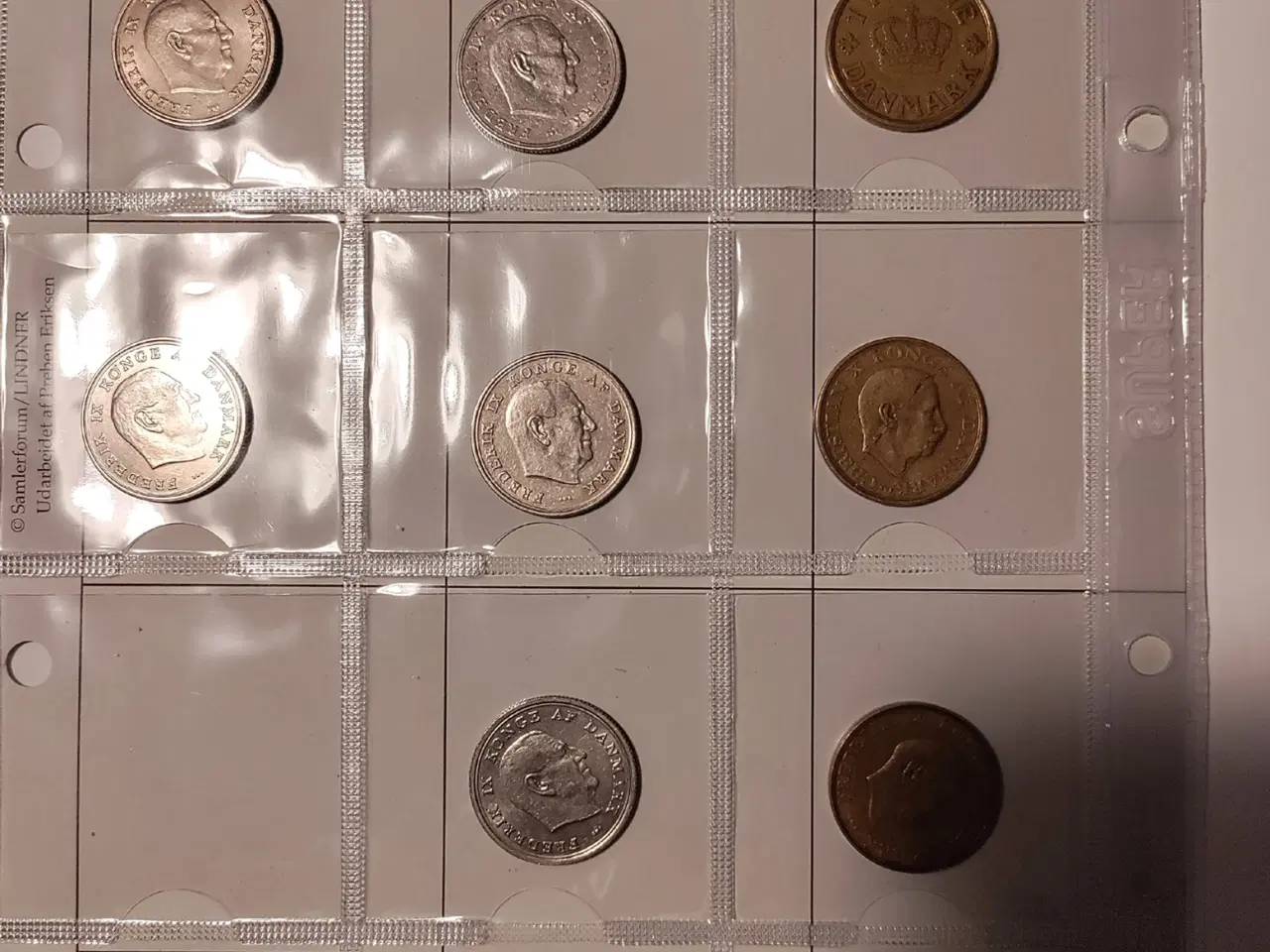 Billede 3 - Danmark 13 stk. forskellige 1 kroner