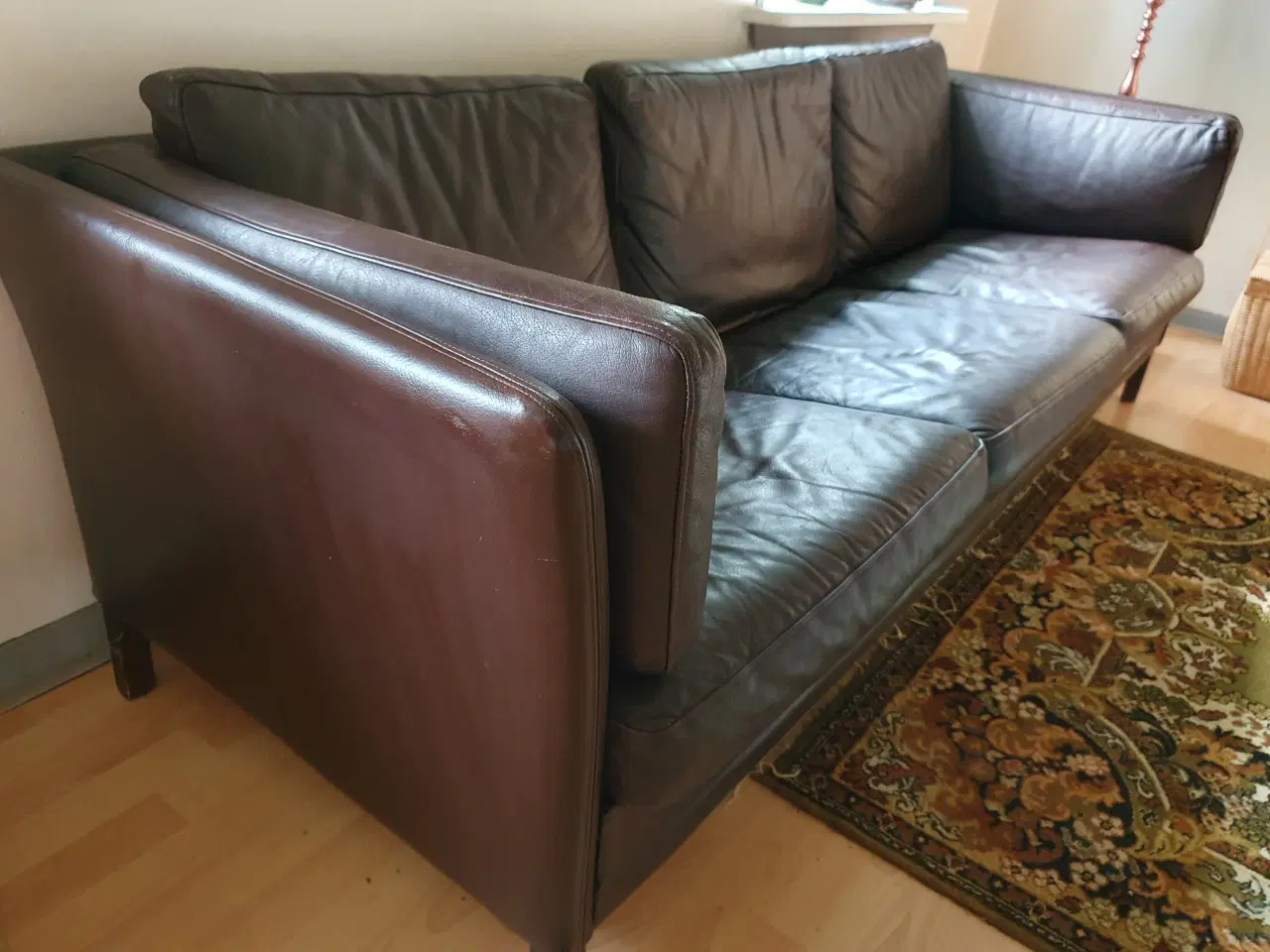 Billede 1 - Læder sofagruppe 