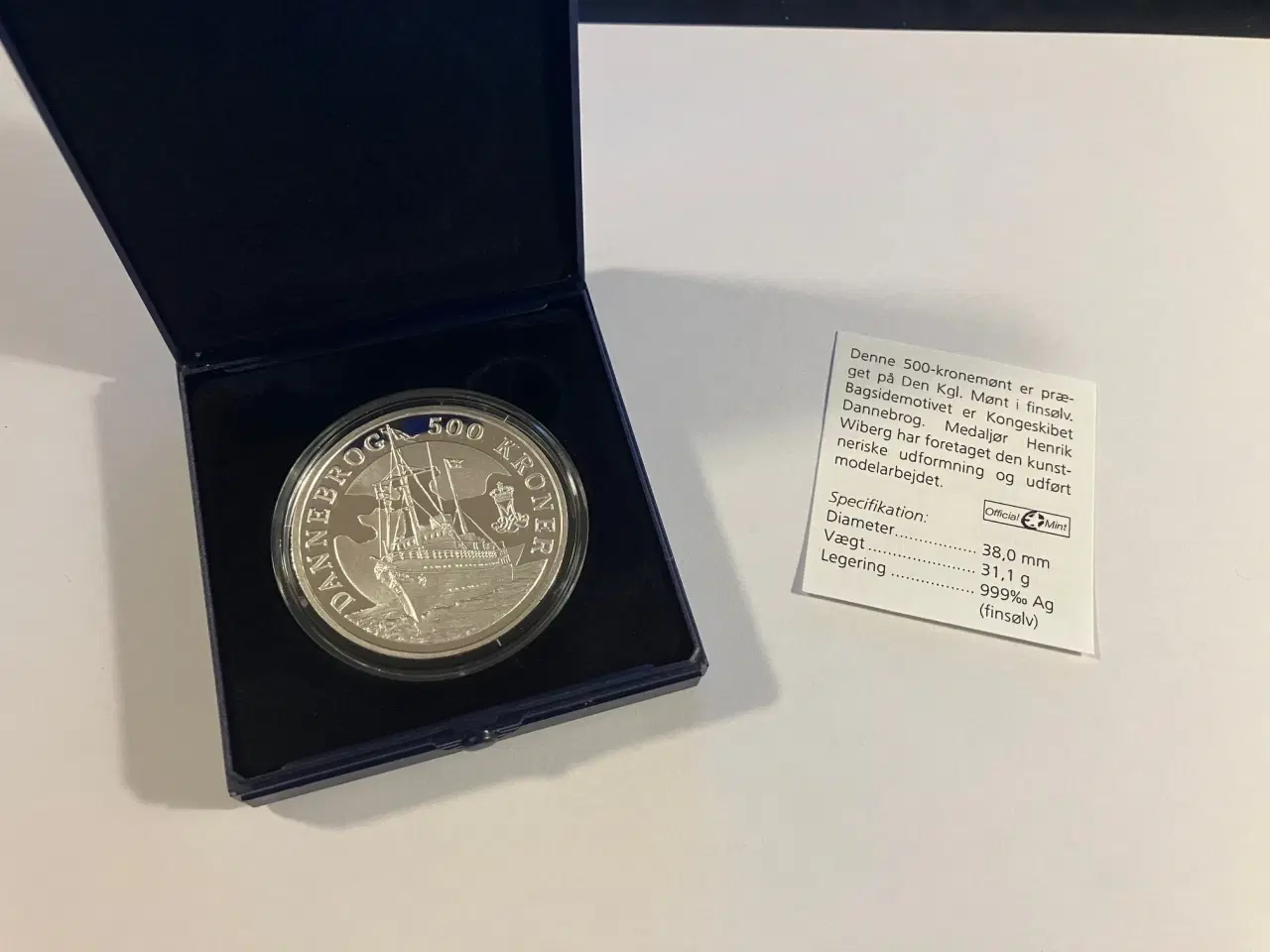 Billede 1 - 500 Kroner Kongeskibet Dannebrog 2008