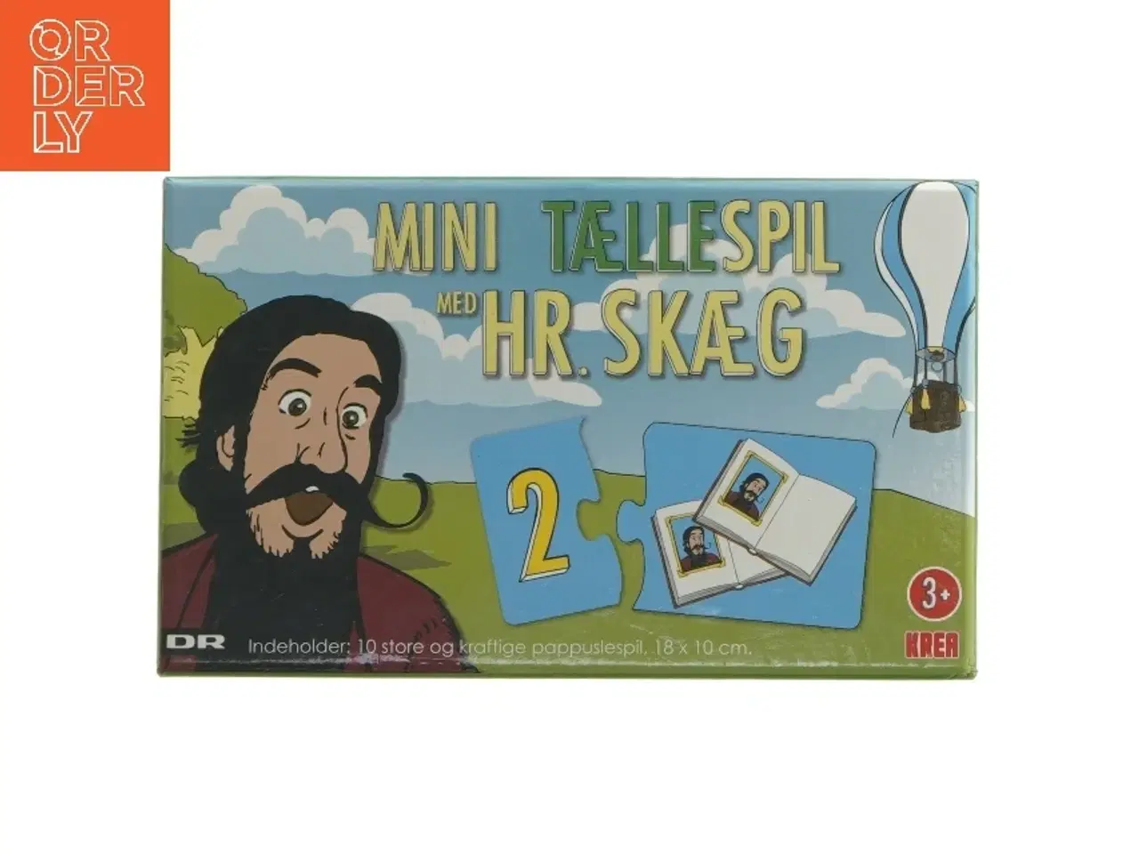 Billede 1 - Mini tællespil med Hr. Skæg fra DR (str. 20x12 cm)