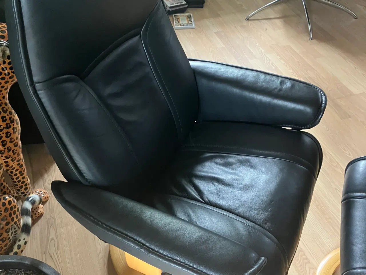 Billede 6 - Stressless stol med fodskammel