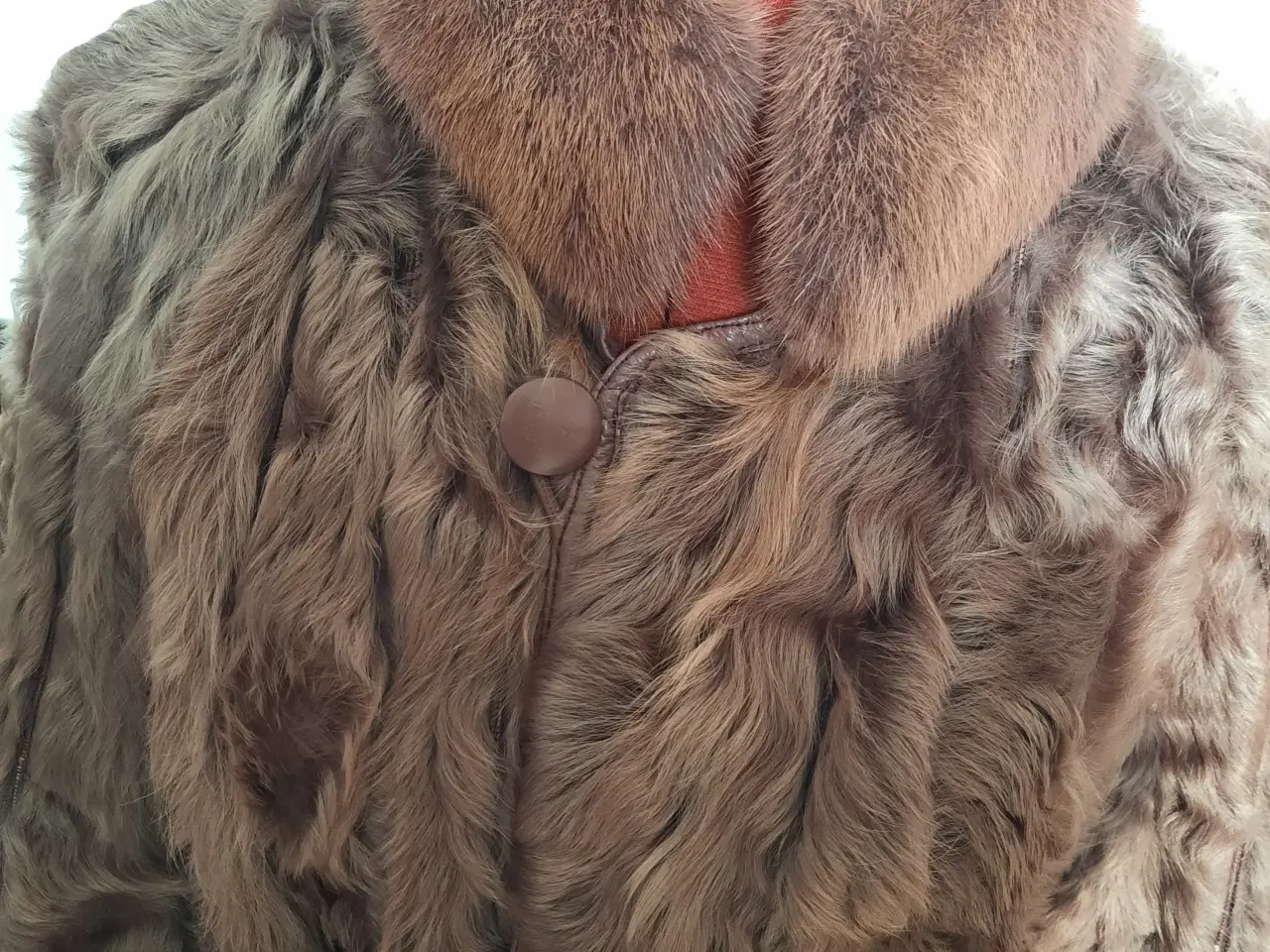 Billede 4 - pelsfrakke lammeskind med mink