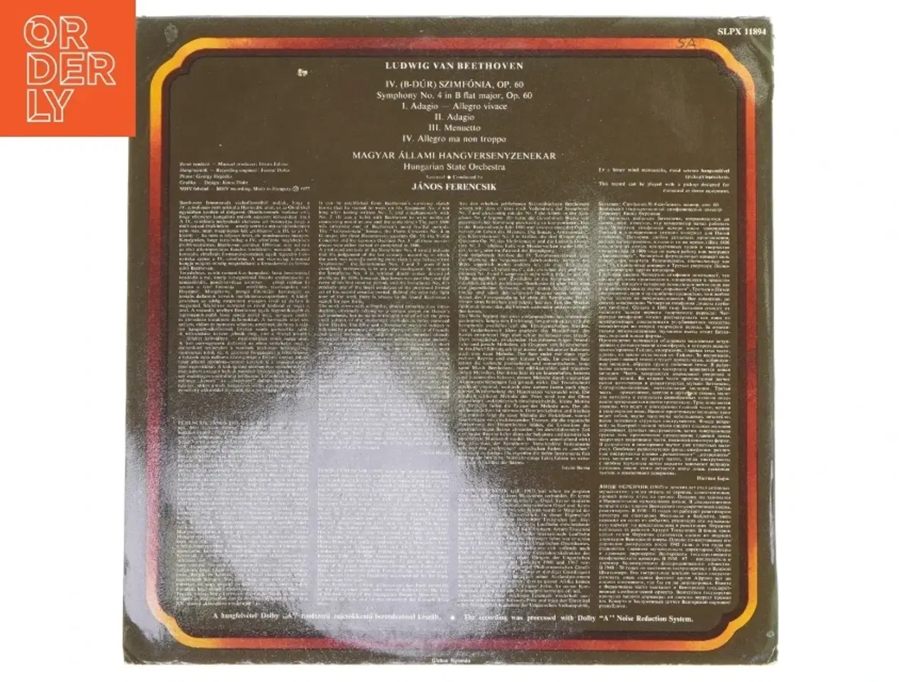 Billede 2 - Beethoven - Symfoni nr. 4 LP fra Hungaroton