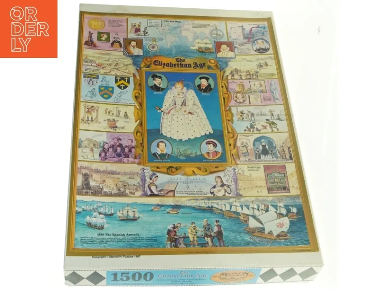 Billede 2 - Historisk puslespil, 1500 brikker