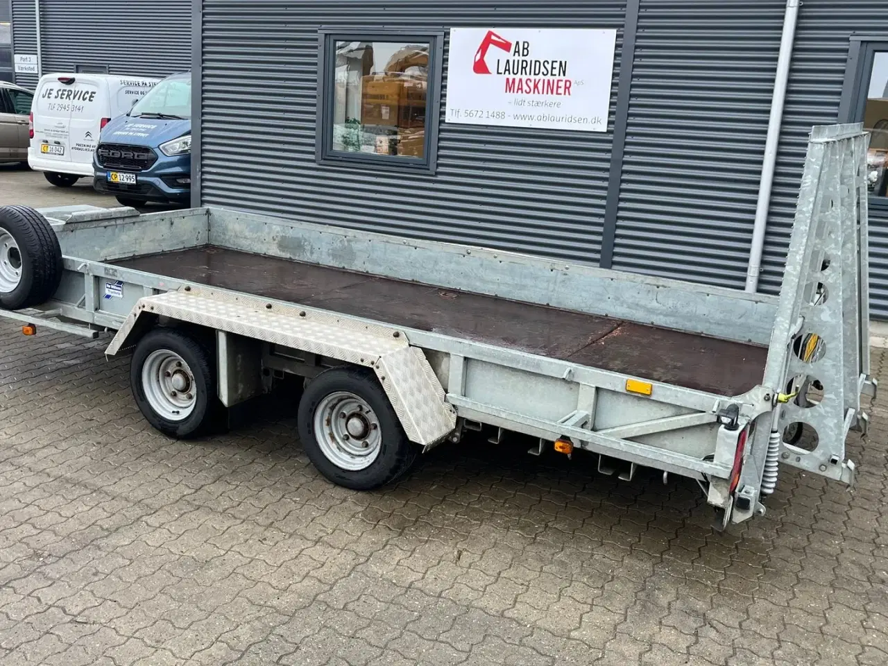 Billede 2 - Ifor Williams gp147 430cm lang maskintrailer
