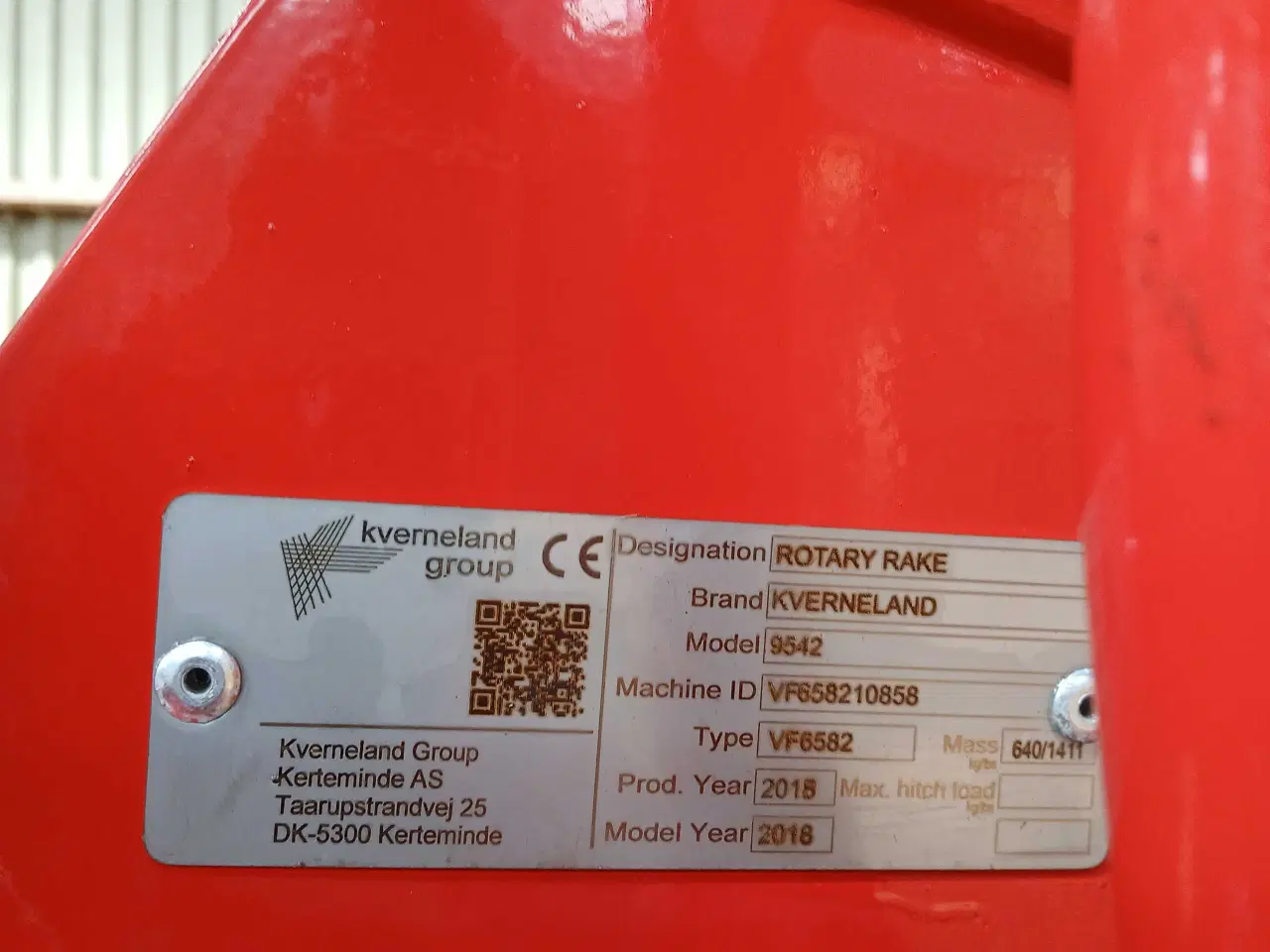 Billede 3 - Kverneland 9542 halmrive