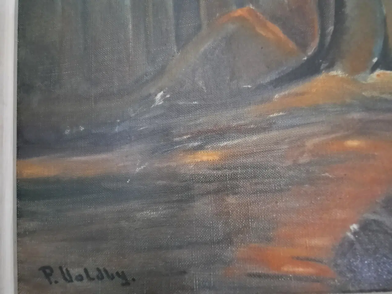 Billede 2 - Akrylmaleri. St..94 X 76 cm.