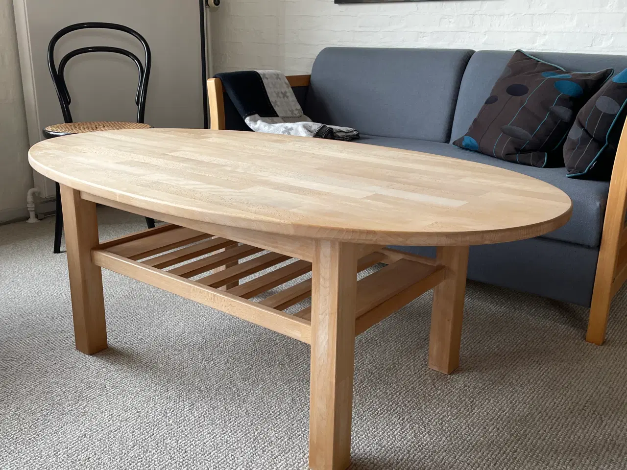 Billede 4 - Sofabord i massiv bøg, sæbebeh. højde 52