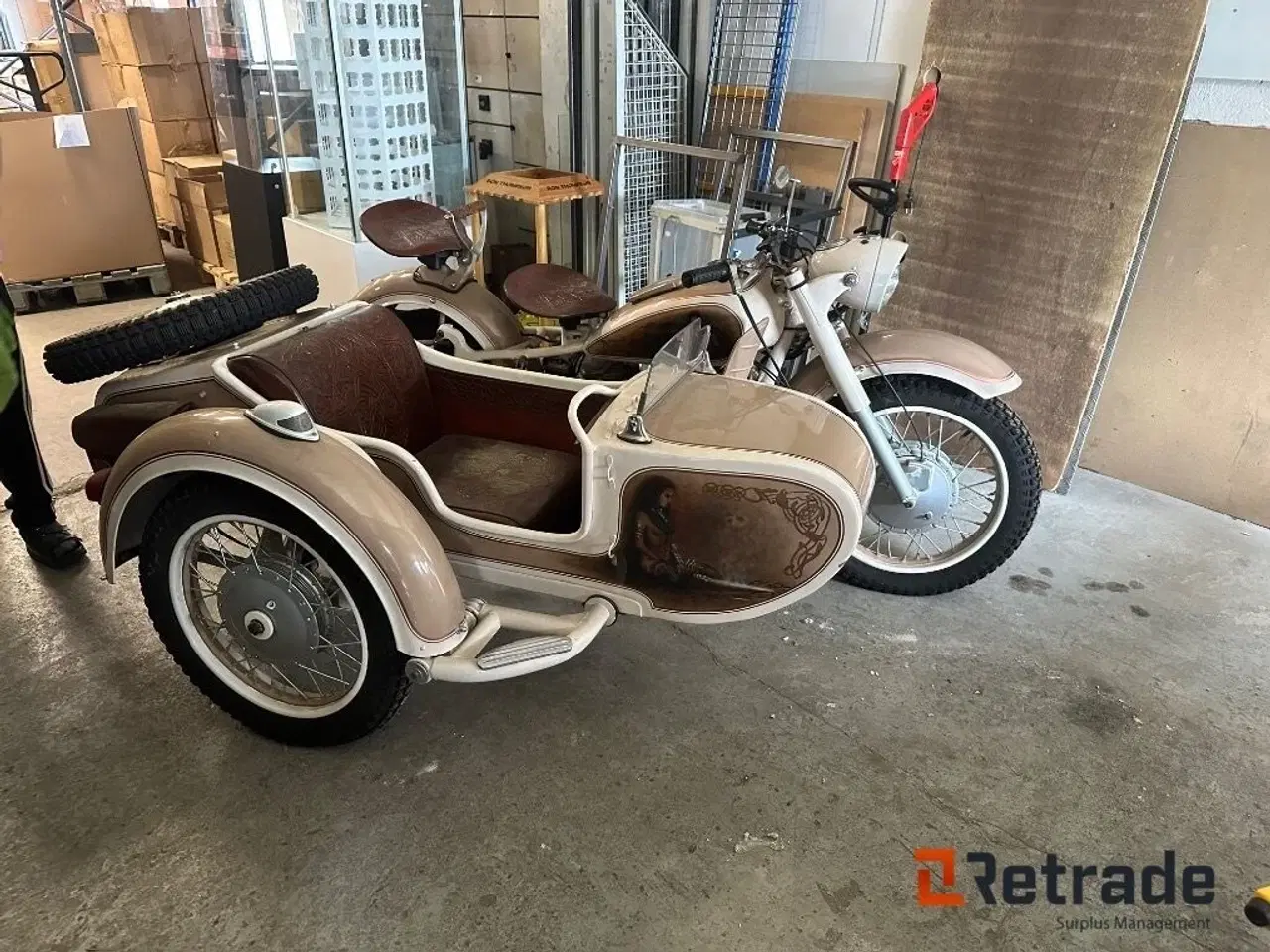 Billede 3 - - - - Motor cykel med sidevogn