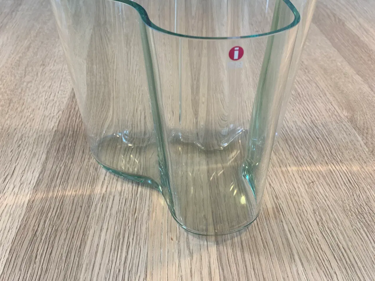 Billede 1 - Littala Alvar Aalto vase klar grønligt glas