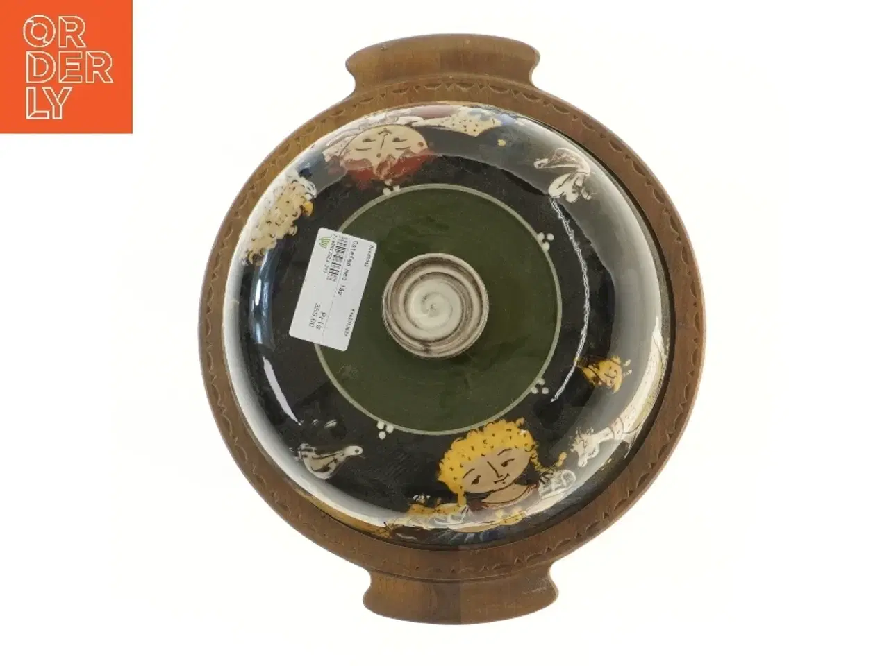 Billede 3 - Rundt ostefad med låg (str. Ø 28,5 cm)