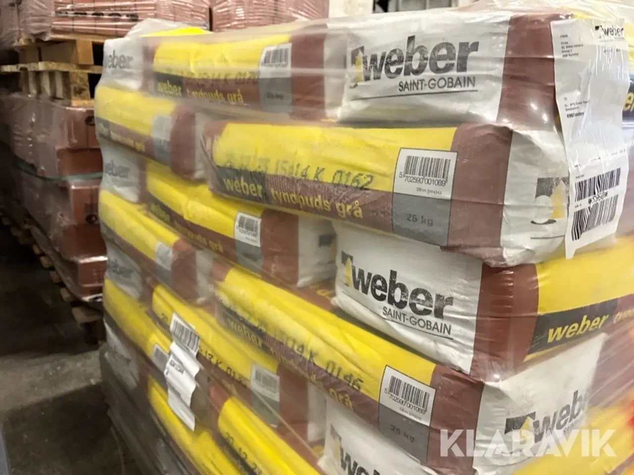 Billede 9 - Tyndpudsmørtel Weber, Saint-Gobain Grå 2502-Y 0-1 mm, 42 poser