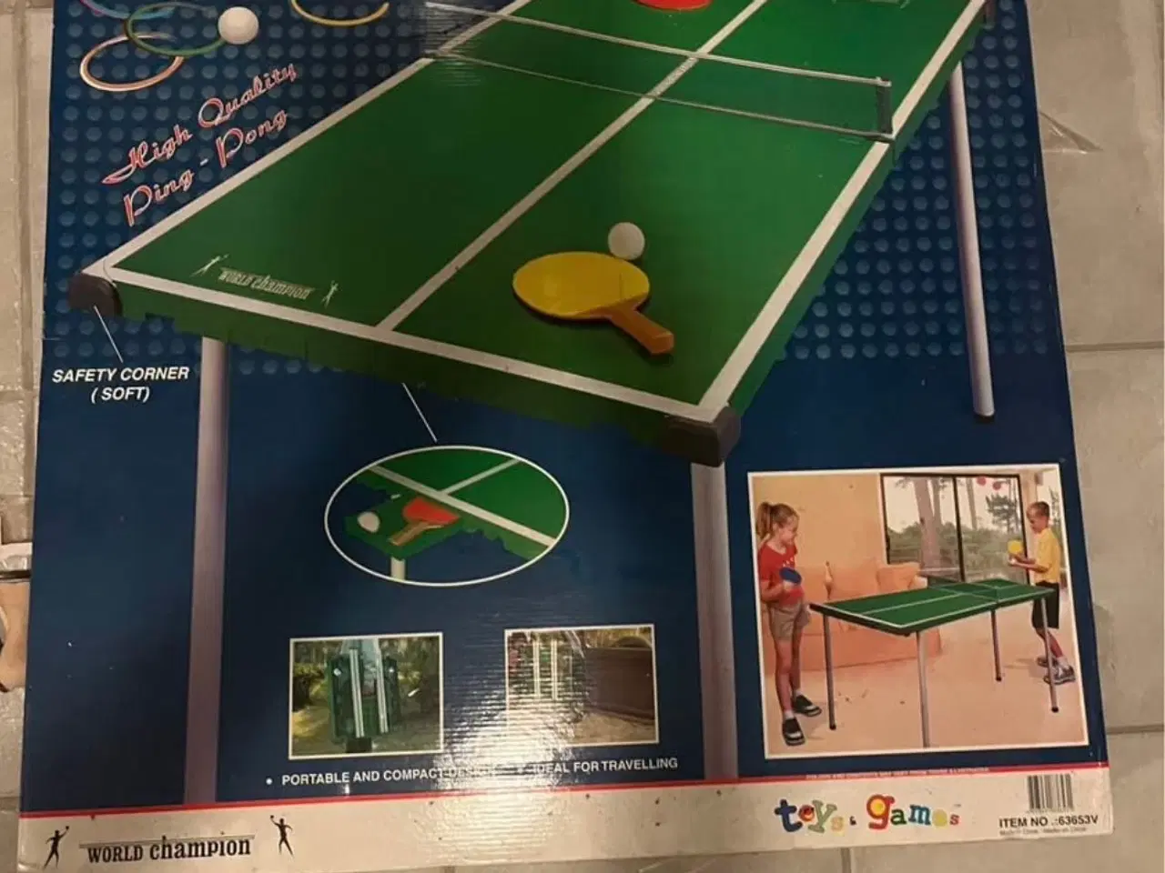 Billede 1 - Bordtennisbord med 2 bat 