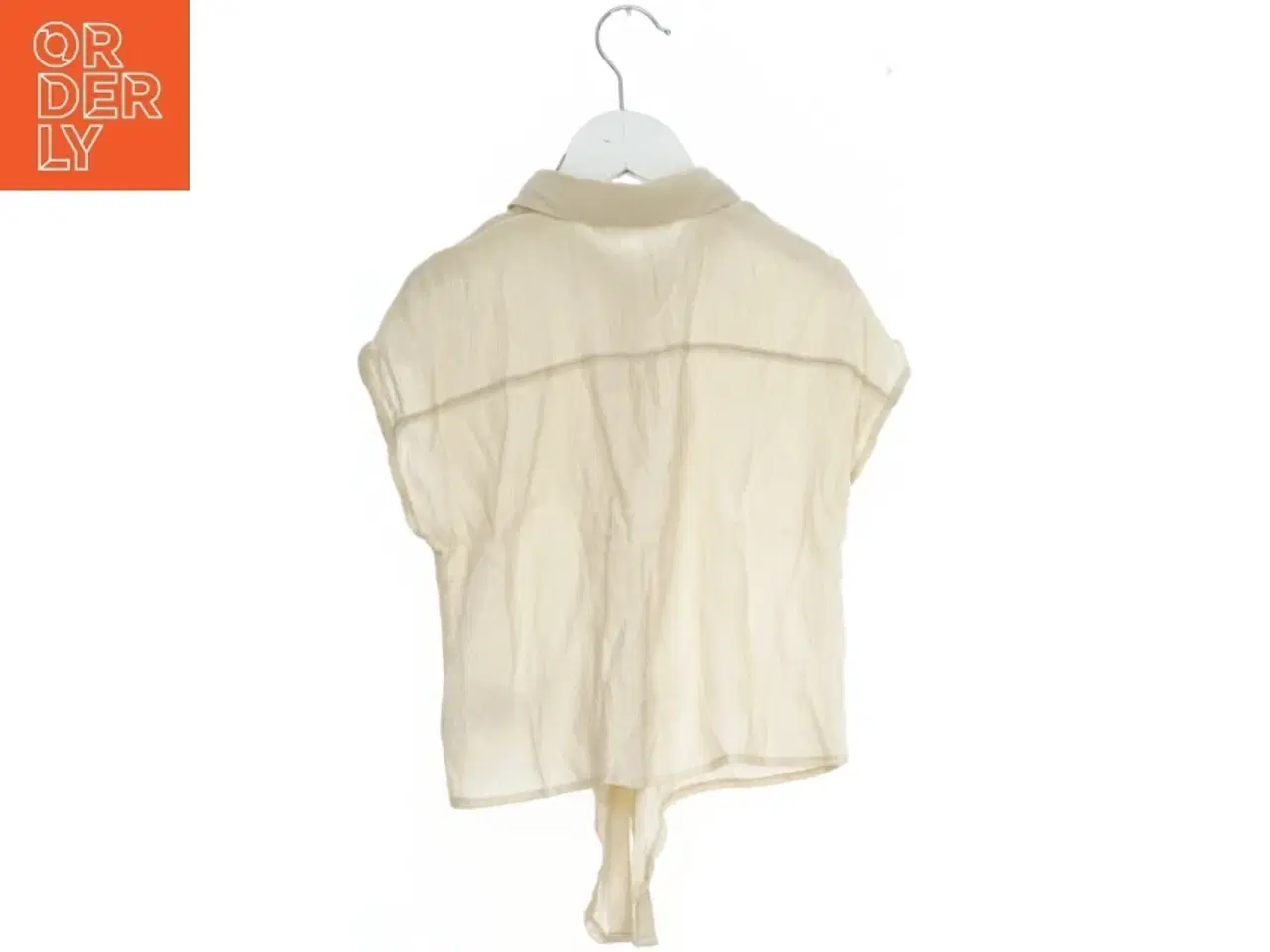 Billede 2 - Kortærmet bluse med høj krave fra H&M (str. 146)