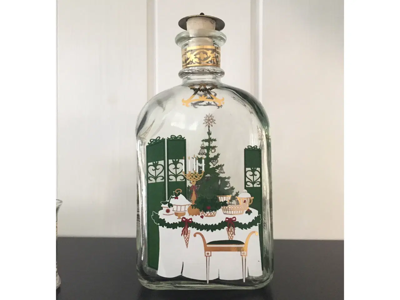 Billede 3 - Holmegaard julekaraffel 1996 og 2 stk. dramglas