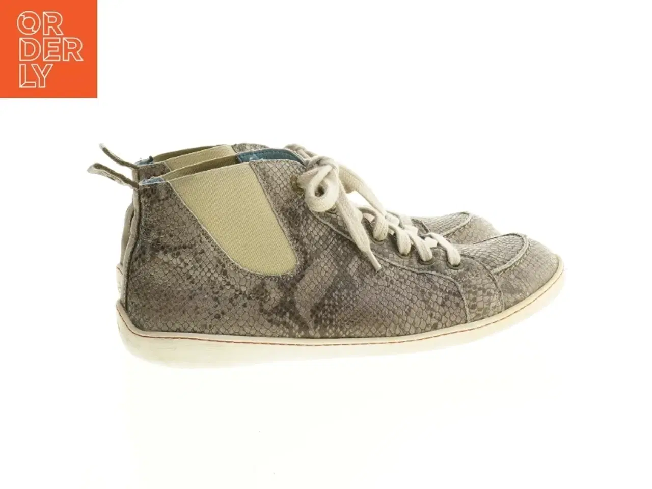 Billede 2 - Brugte damesneakers med slangeskindslook