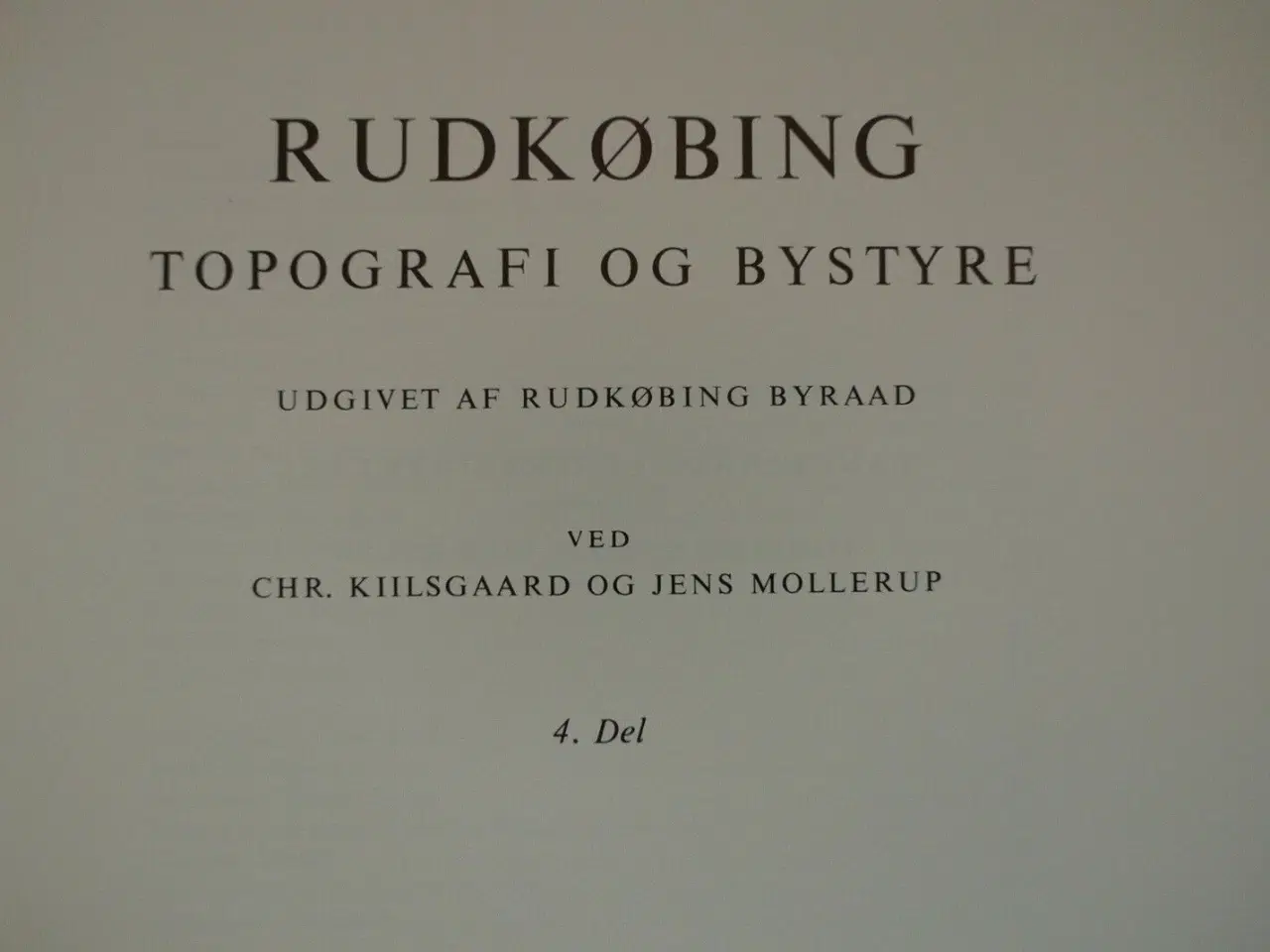 Billede 2 - rudkøbing topografi og bystyre 1287-1974 4. del, a