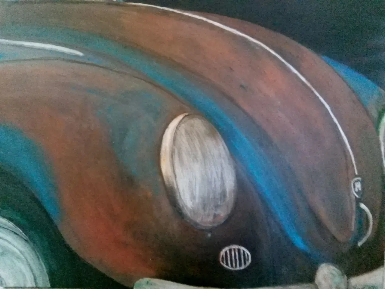 Billede 1 - Maleri af en ikonisk bil VW Boble