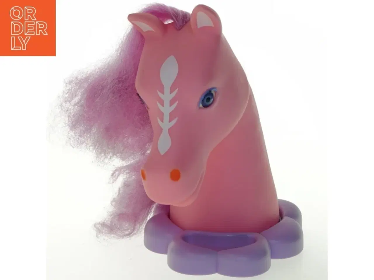 Billede 3 - Plastik hestehoved med hår (str. 24x22 cm)