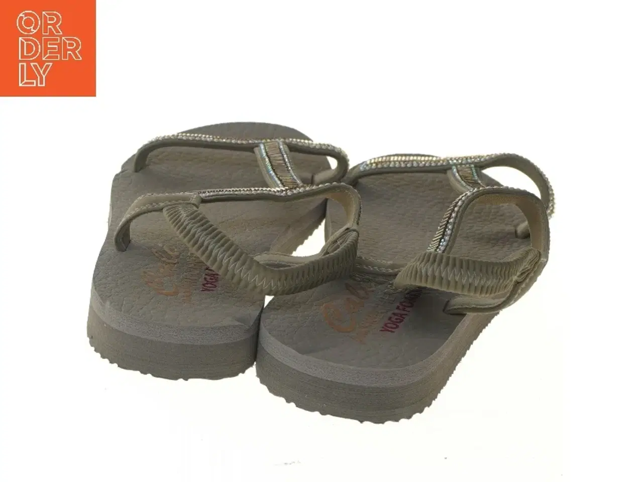 Billede 5 - Sandaler med perler fra Skechers (str. 41 længde 28,5 cm)