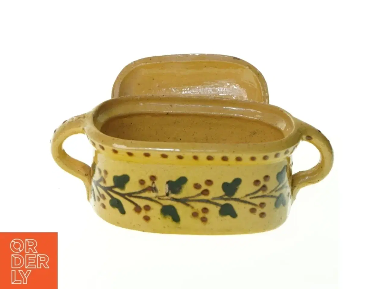 Billede 6 - Keramik smål med låg (str. 14 x 9 x 6 cm)