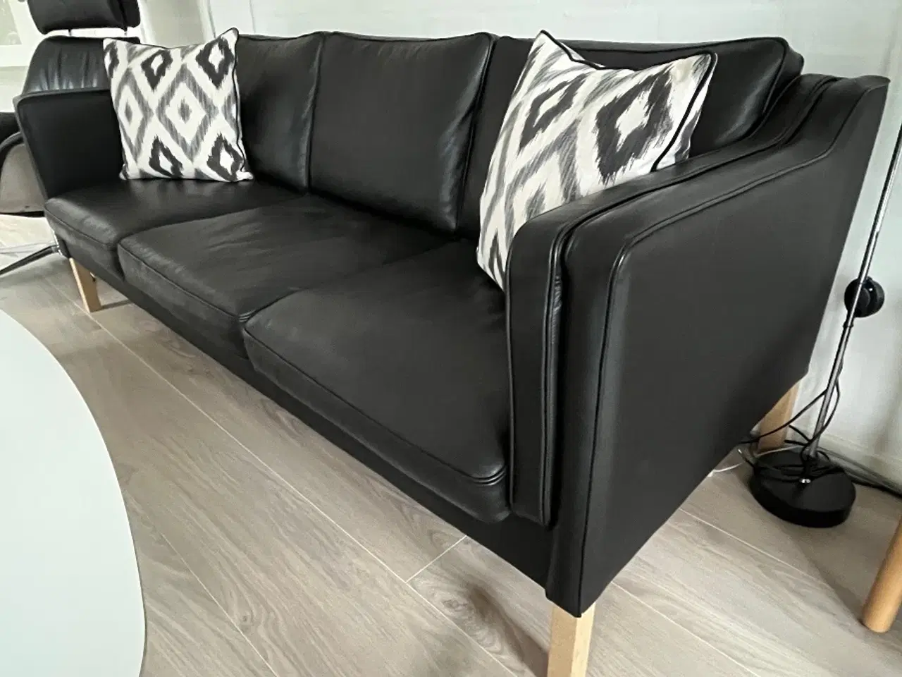 Billede 2 - 3 pers. lædersofa