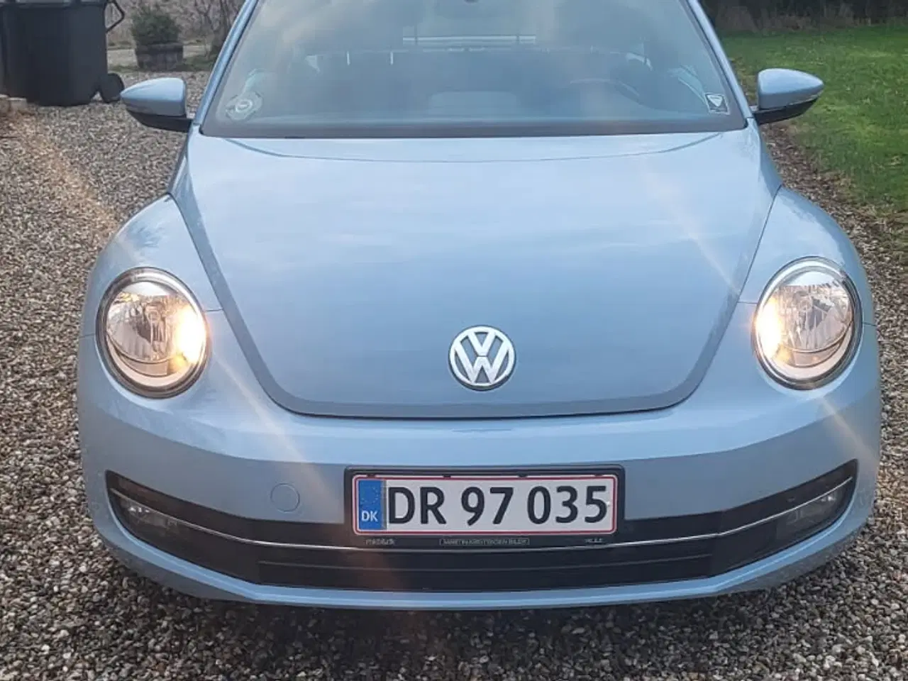 Billede 1 - Rigtig fin lyseblå velkørende vw Beetle